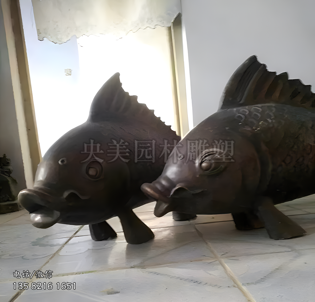 铜雕鲤鱼雕塑