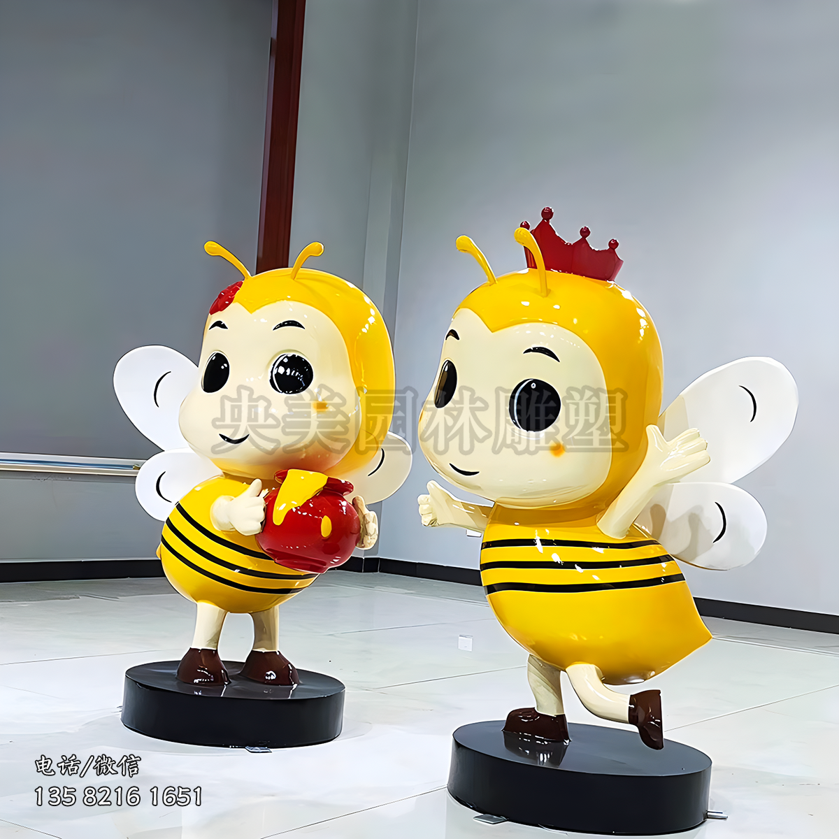 玻璃钢蜜蜂公仔摆件