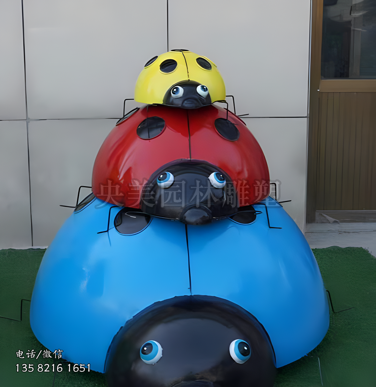 不锈钢瓢虫雕塑