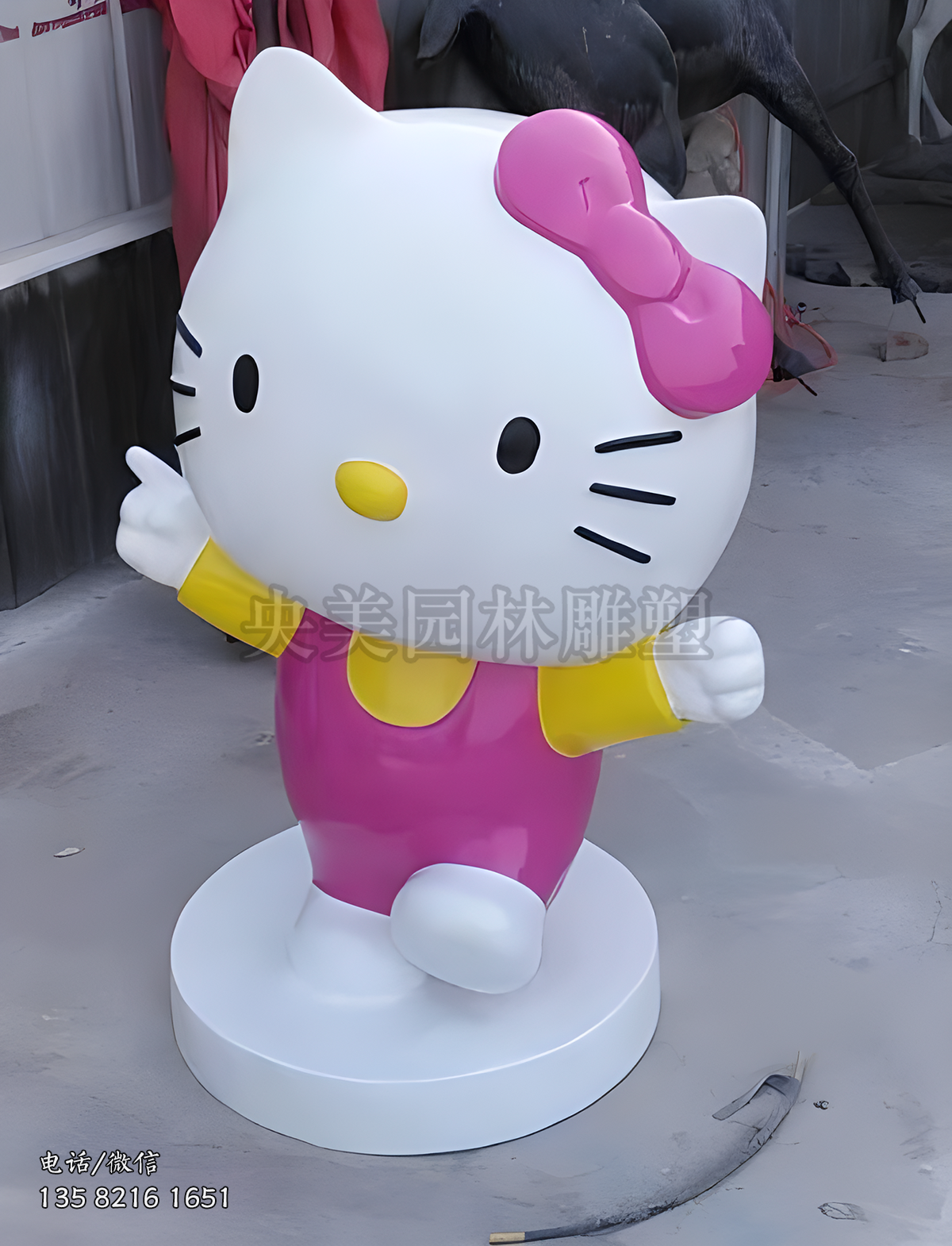 玻璃钢HelloKitty猫雕塑