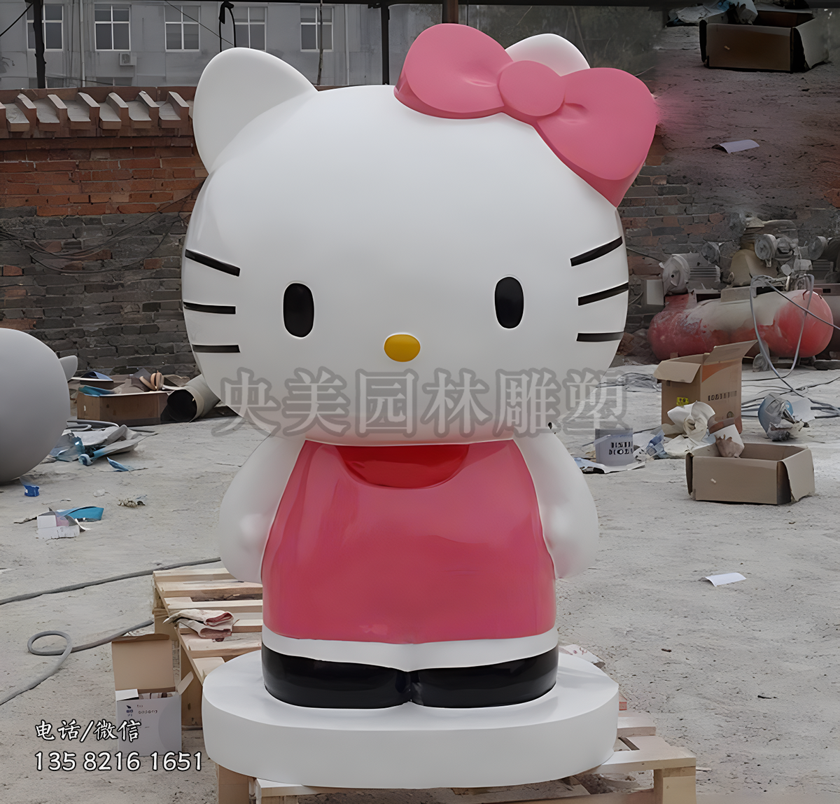 HelloKitty卡通猫雕塑摆件