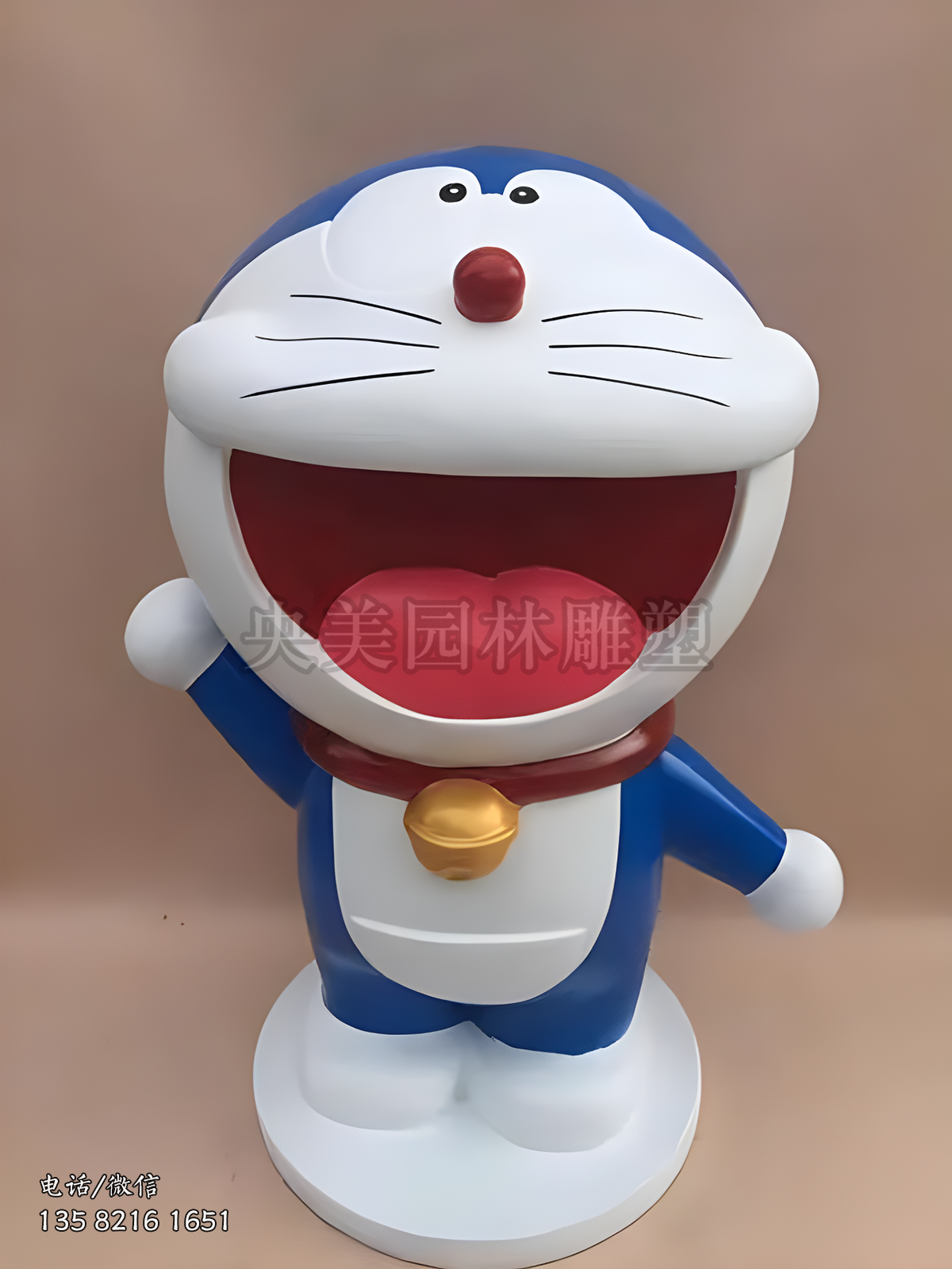 动漫人物机器猫玻璃钢雕塑摆件