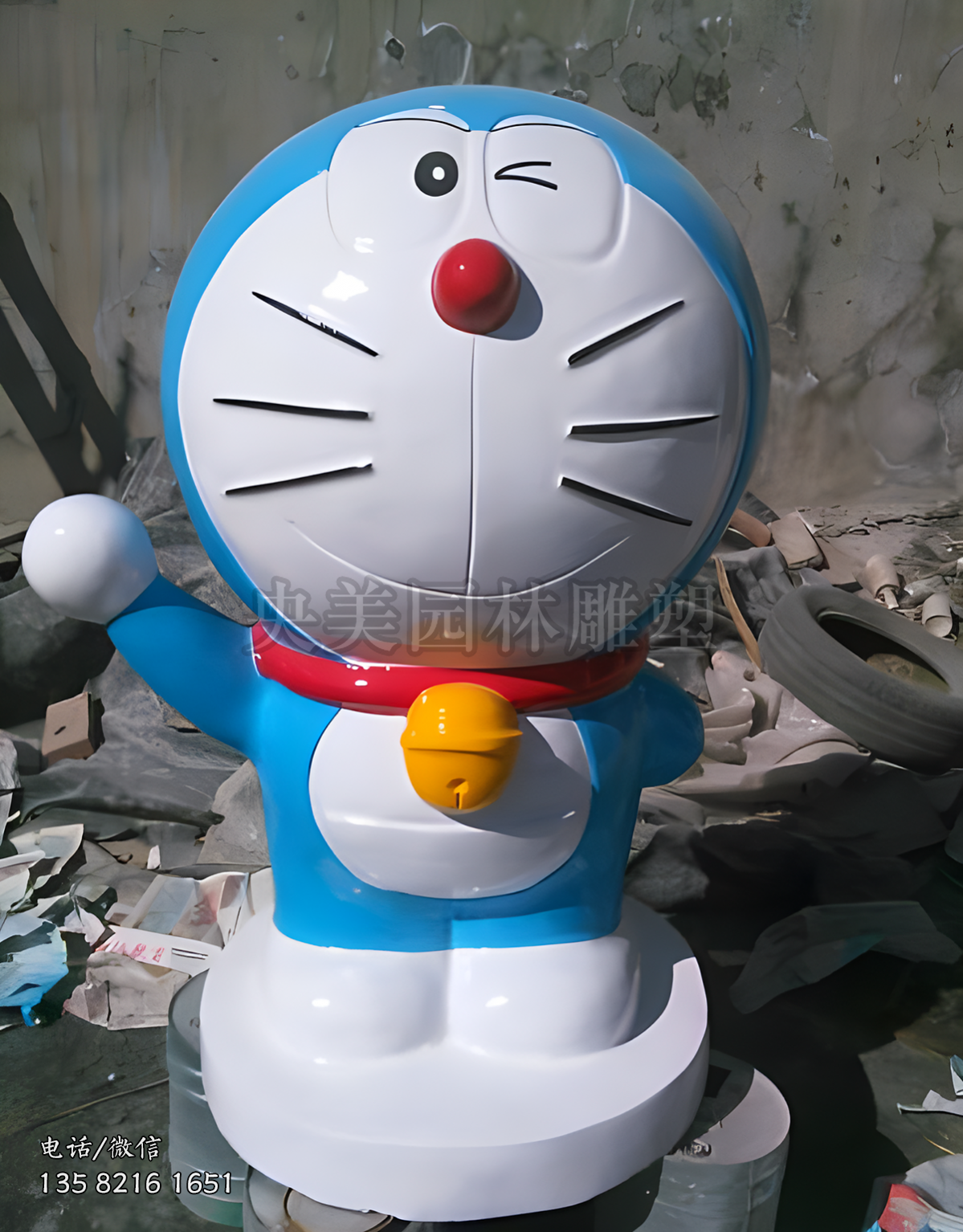 哆啦A梦玻璃钢雕塑