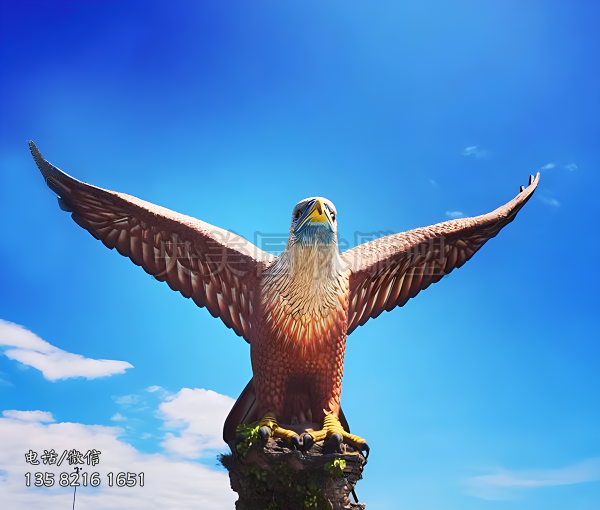 玻璃钢仿真老鹰雕塑