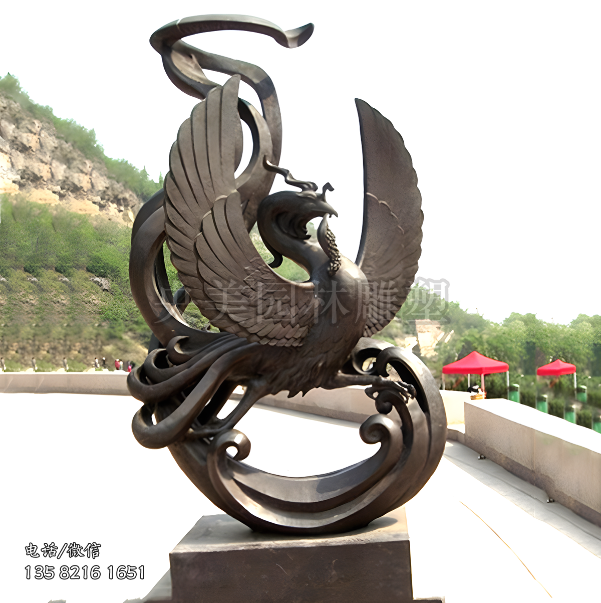 朱雀神鸟铜雕
