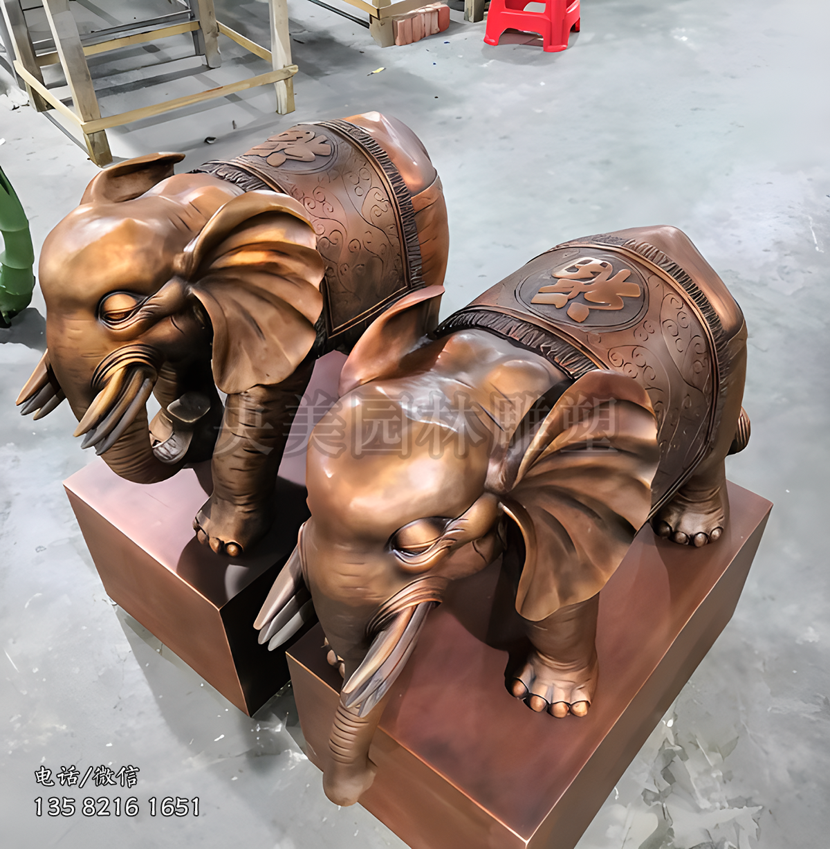 福象铜雕大象雕塑
