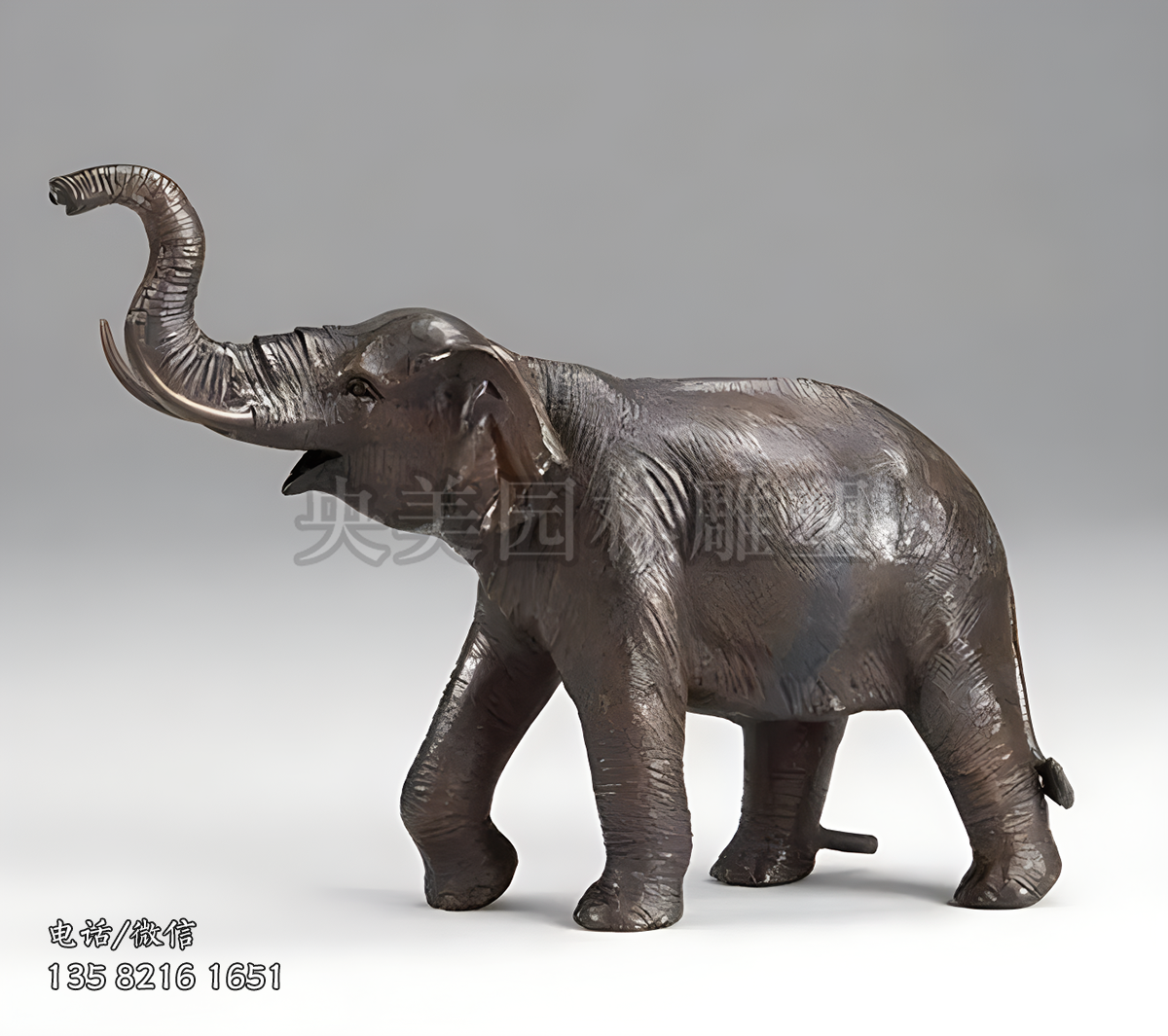 铸铜仿真大象雕塑