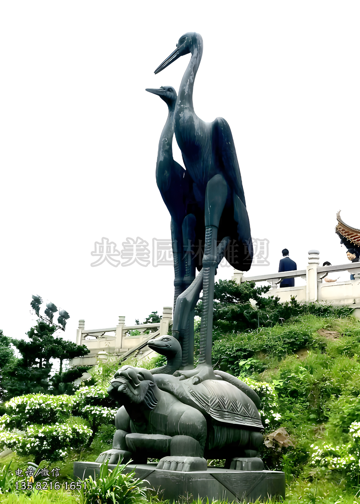 大型赢博官网龟鹤雕塑