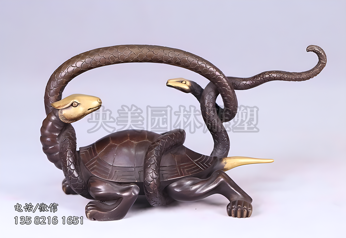 铸铜玄武雕塑摆件