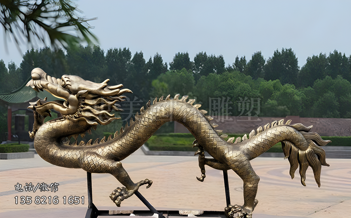 铸铜龙雕塑