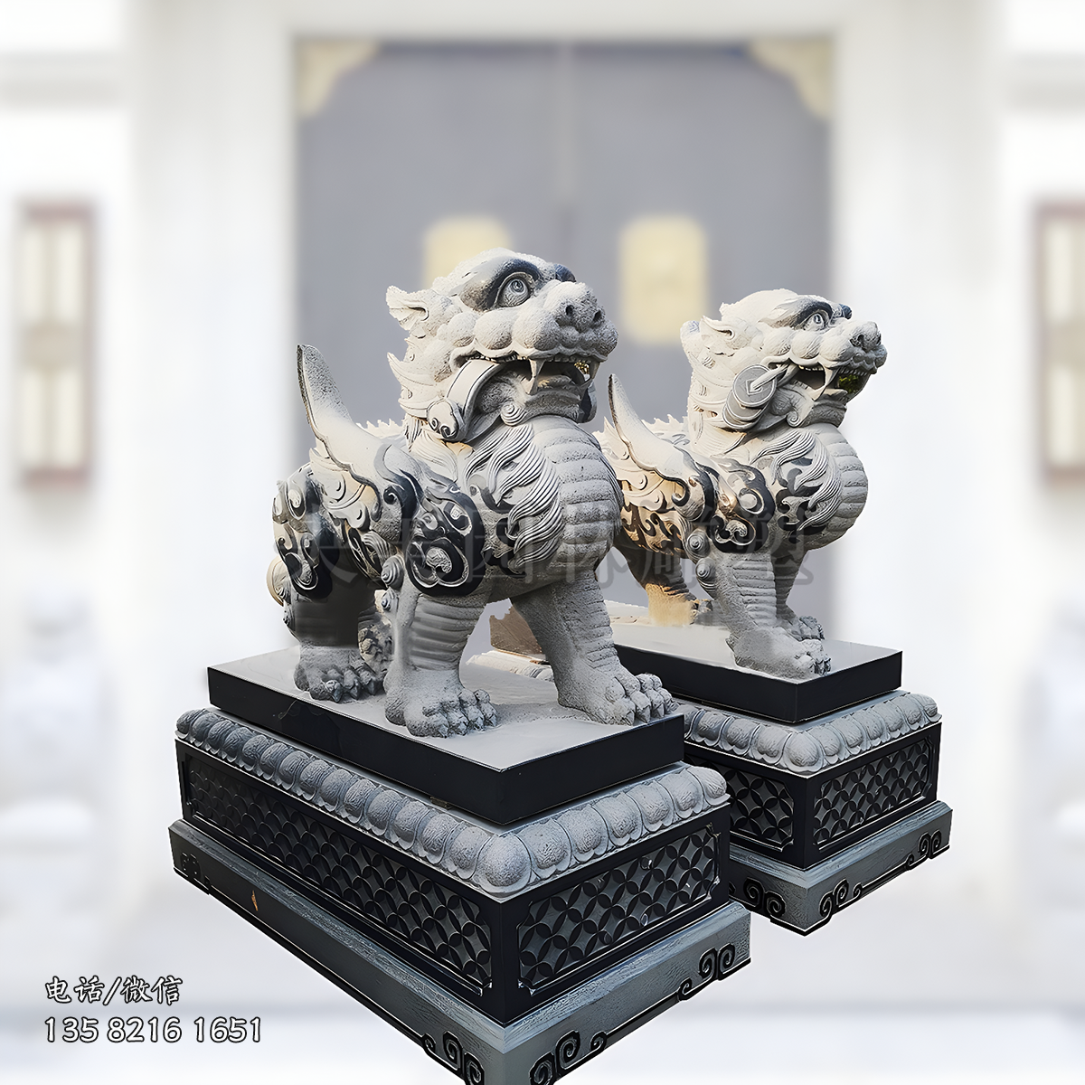 青石石刻貔貅赢博官网