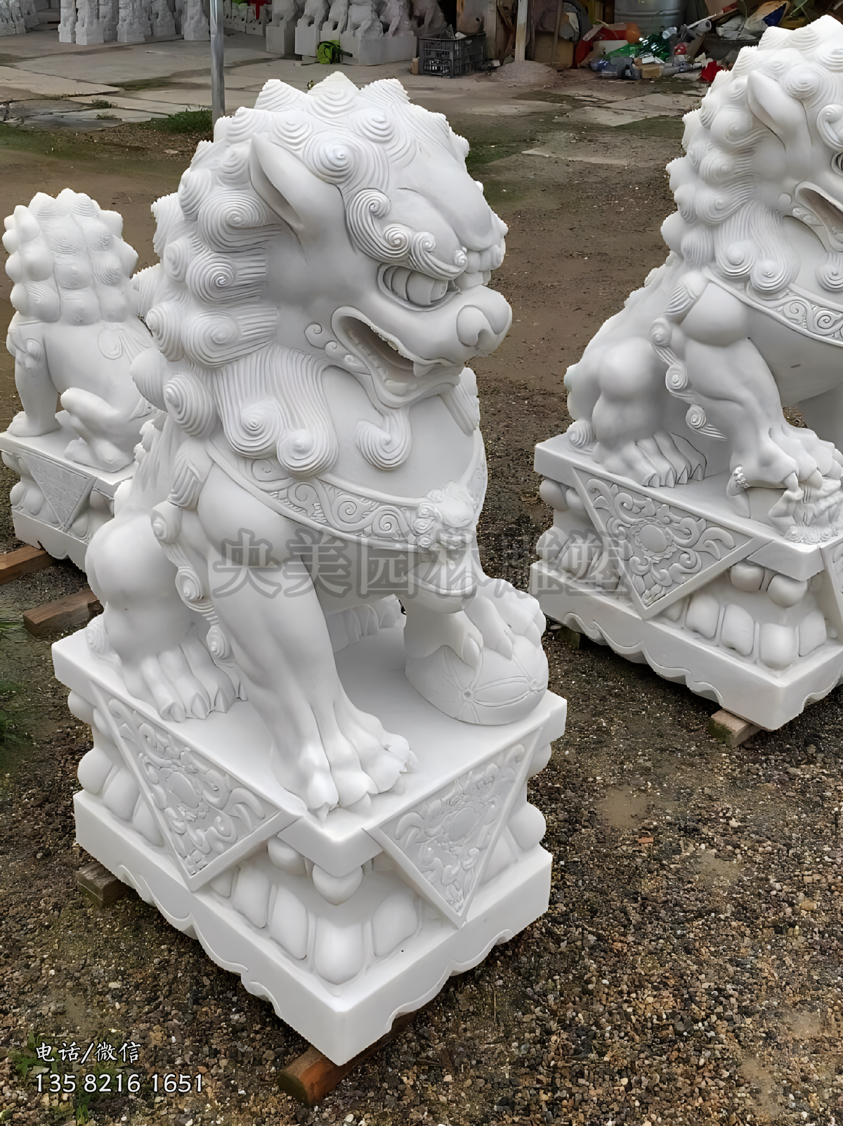 汉白玉天安门石狮子