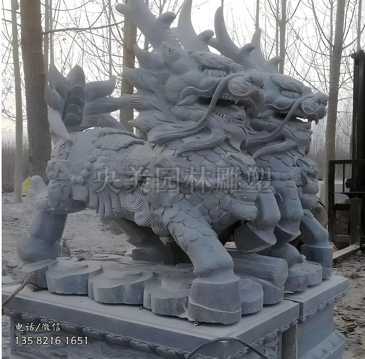 瑞兽麒麟赢博官网景观雕塑