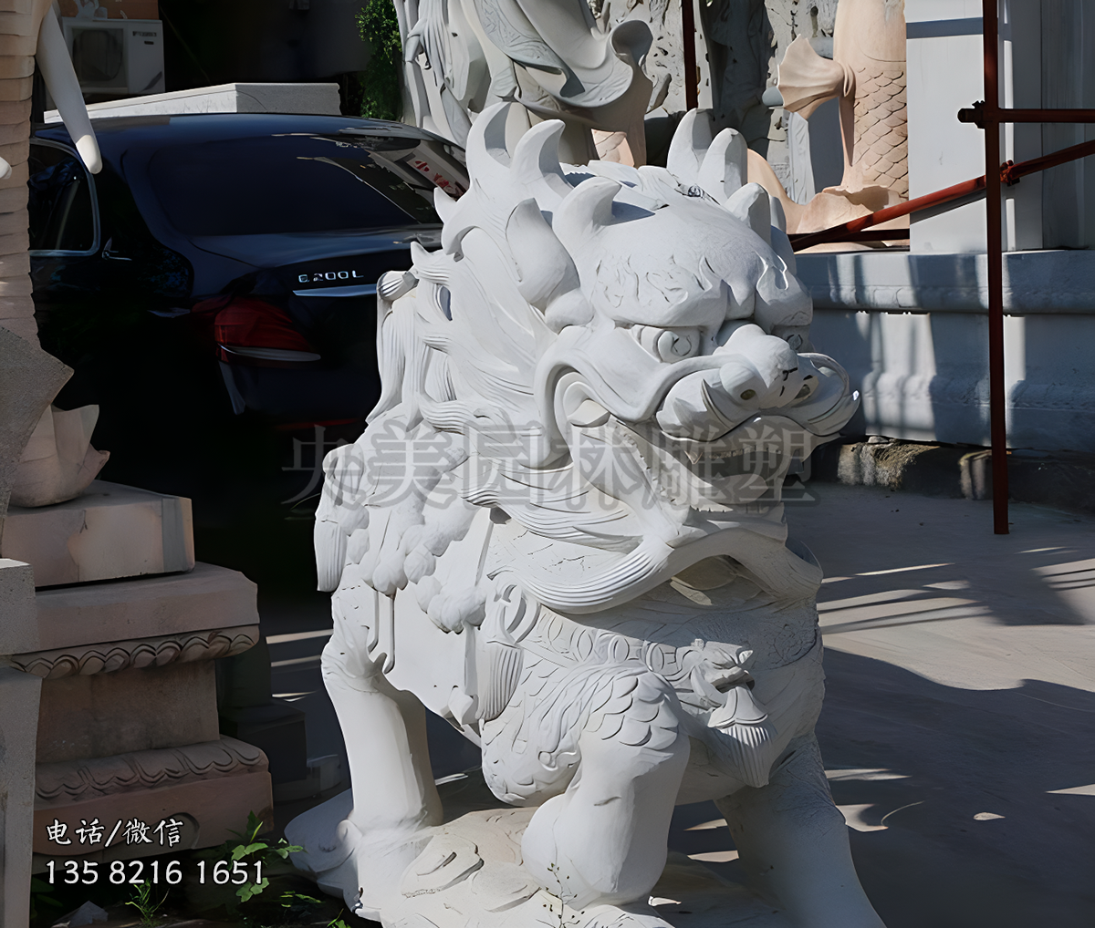汉白玉奔跑的赢博官网麒麟