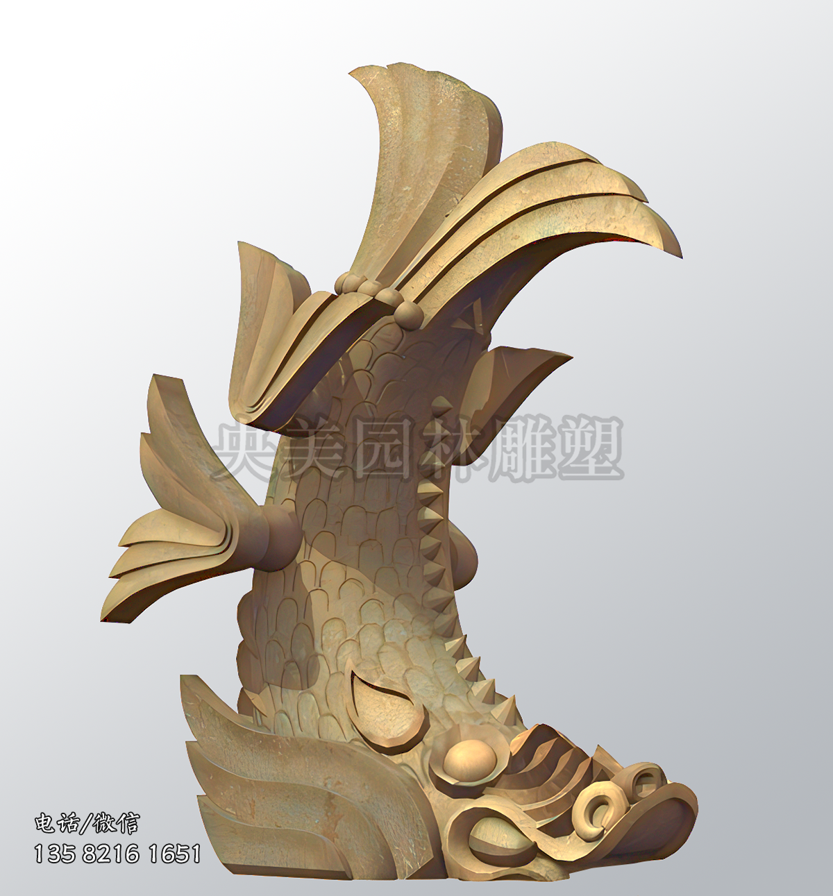 神兽螭吻雕塑