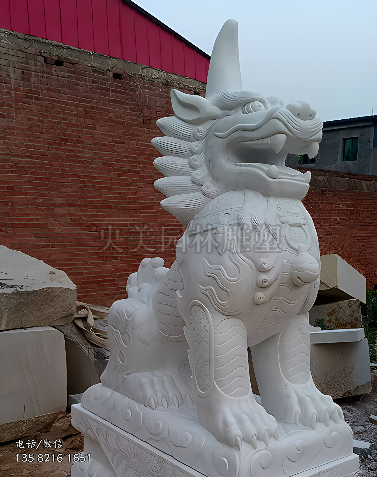 神兽獬豸汉白玉赢博官网