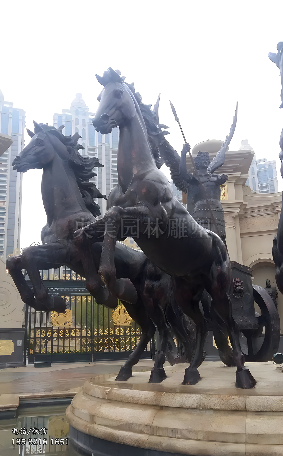 阿波罗战车之铜雕马