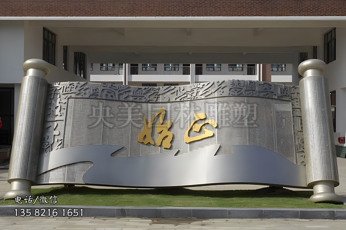 书卷型不锈钢景观雕塑