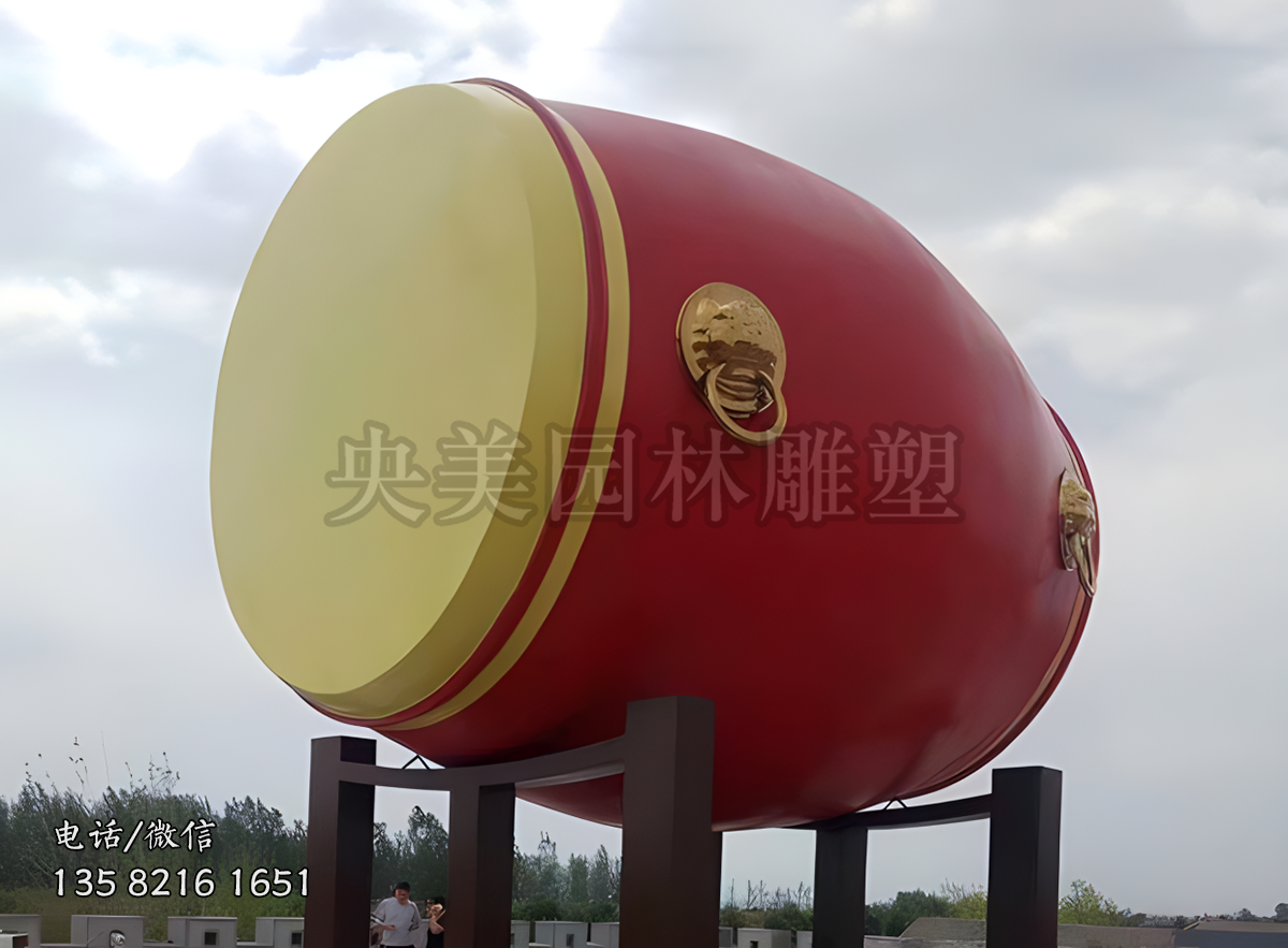 大型玻璃钢鼓雕塑