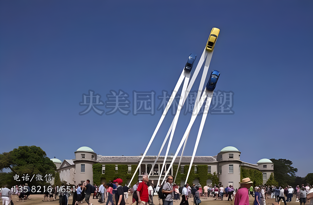 不锈钢公路汽车景观雕塑