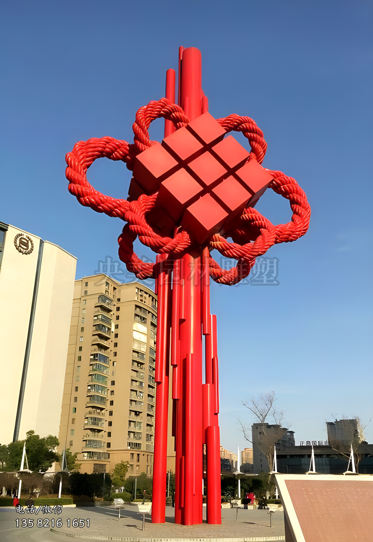 中国结传统中国文化主题雕塑