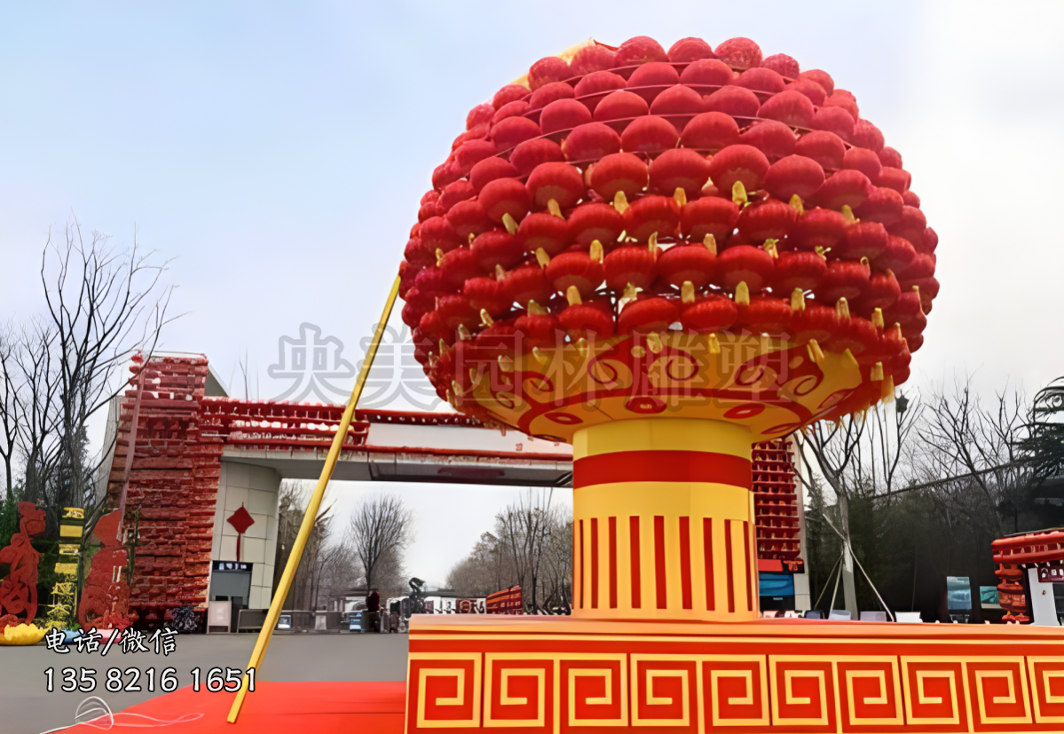 玻璃钢仿真创意灯笼景观雕塑