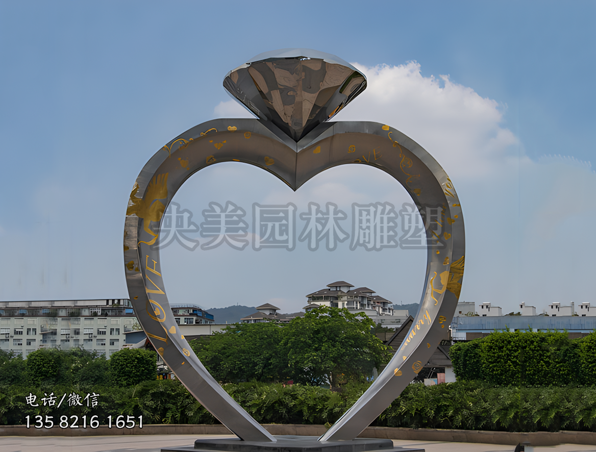 钻戒景观雕塑