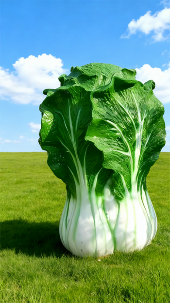 玻璃钢仿真白菜雕塑 (1)