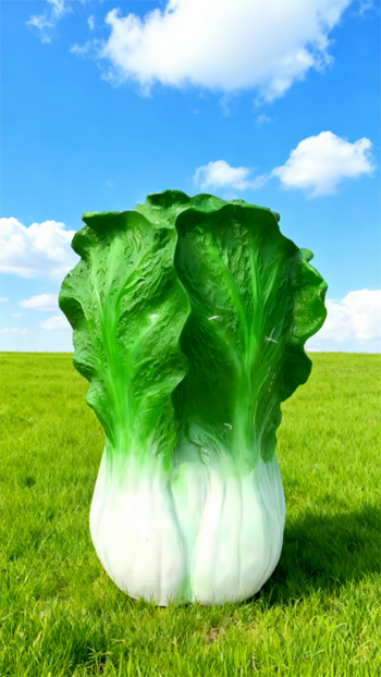 玻璃钢仿真白菜雕塑 (2)