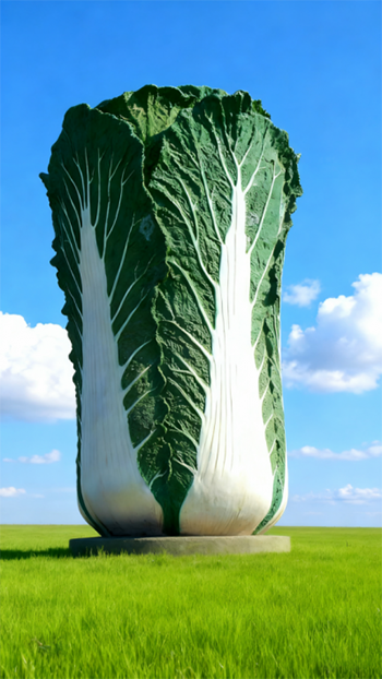 玻璃钢仿真白菜雕塑 (5)