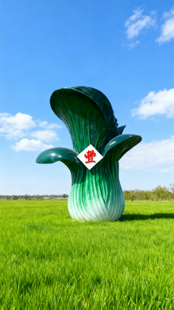 玻璃钢仿真青菜雕塑