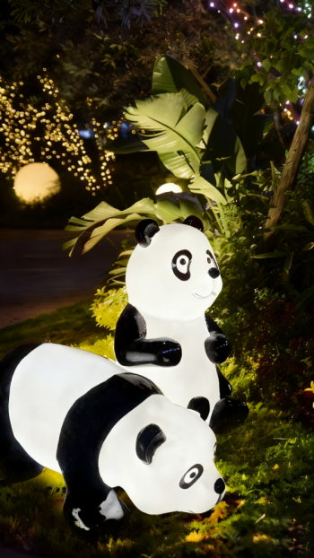 玻璃钢发光熊猫雕塑 (4)