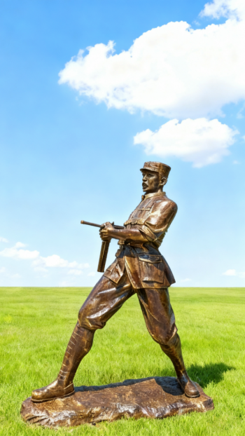 玻璃钢仿铜红军雕塑 (10)