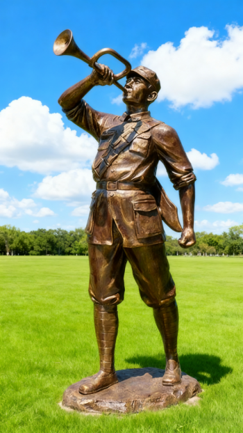 玻璃钢仿铜红军雕塑 (25)