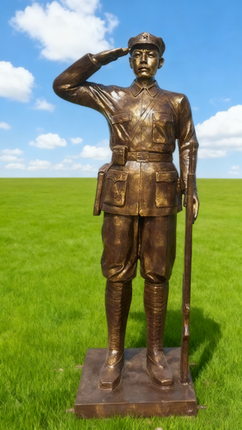 玻璃钢仿铜红军雕塑 (27)