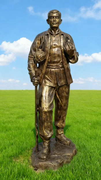 玻璃钢仿铜红军雕塑 (34)