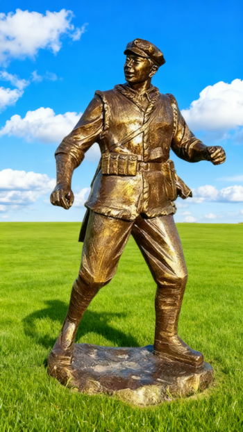 玻璃钢仿铜红军雕塑 (37)