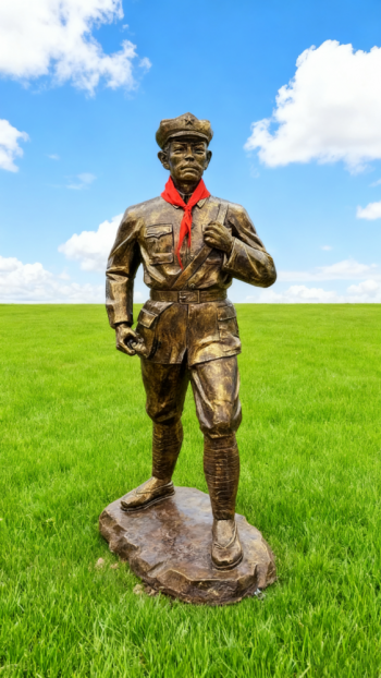 玻璃钢仿铜红军雕塑 (38)