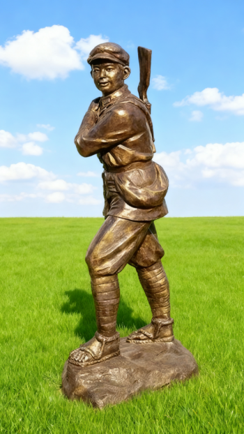 玻璃钢仿铜红军雕塑 (39)