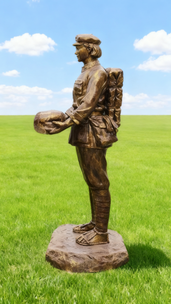 玻璃钢仿铜红军雕塑 (53)