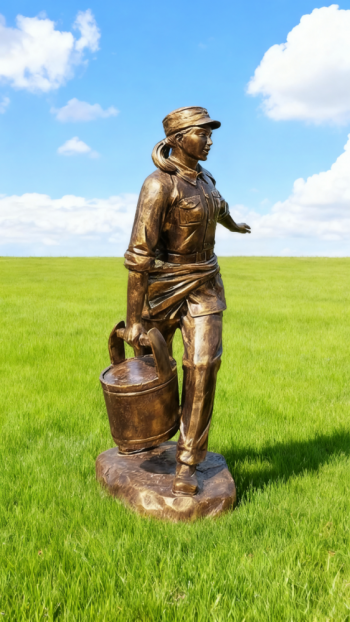 玻璃钢仿铜红军雕塑 (54)