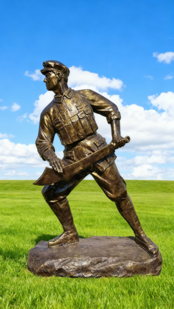 玻璃钢仿铜红军雕塑 (57)