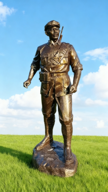 玻璃钢仿铜红军雕塑 (62)