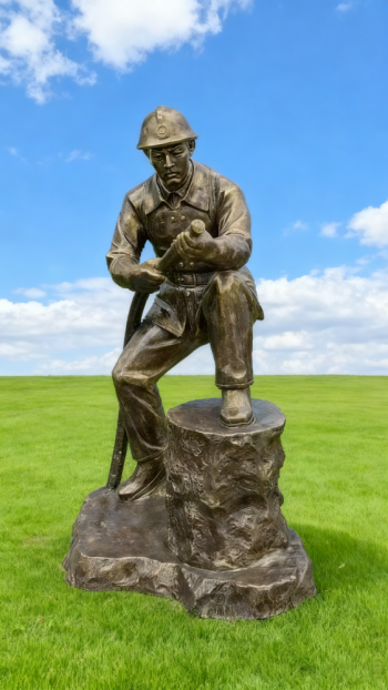 玻璃钢仿铜消防员雕塑 (12)