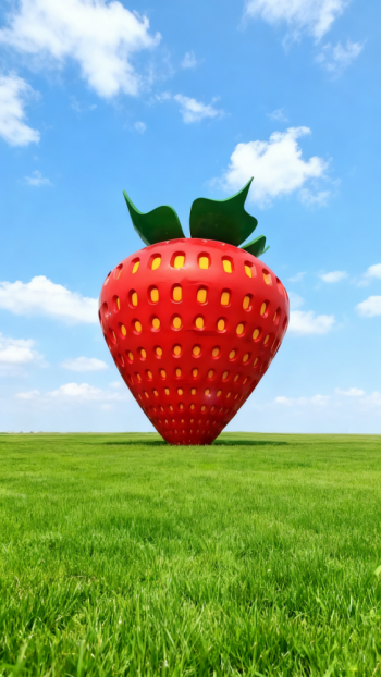 玻璃钢仿真草莓雕塑 (15)