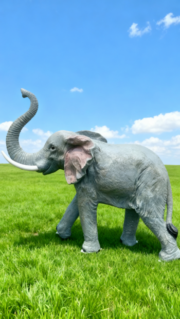 玻璃钢仿真大象雕塑 (5)