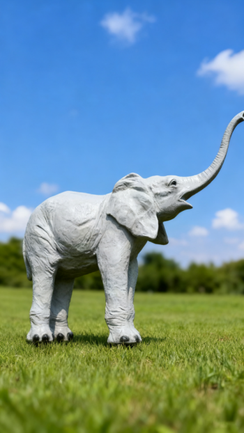 玻璃钢仿真大象雕塑 (7)