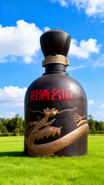 玻璃钢仿真酒瓶雕塑 (8)