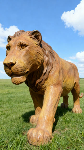 玻璃钢仿真狮子雕塑 (9)
