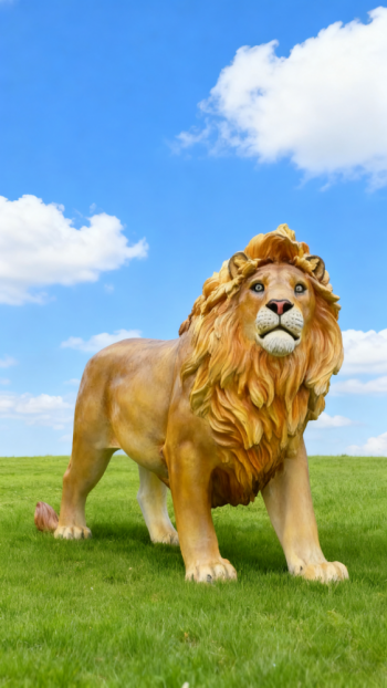 玻璃钢仿真狮子雕塑 (16)